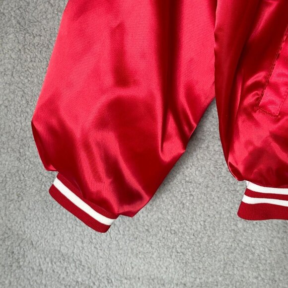 Vintage Hartwell Sports Red Satin Bomber Jacket XL USA Made 700 Club Bowling - Picture 8 of 14